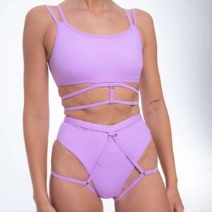 Nona Perkasa Pole Dance Bottoms Size M Lilac